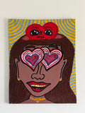 LUV ON THE BRAIN (40CM X 50 CM)