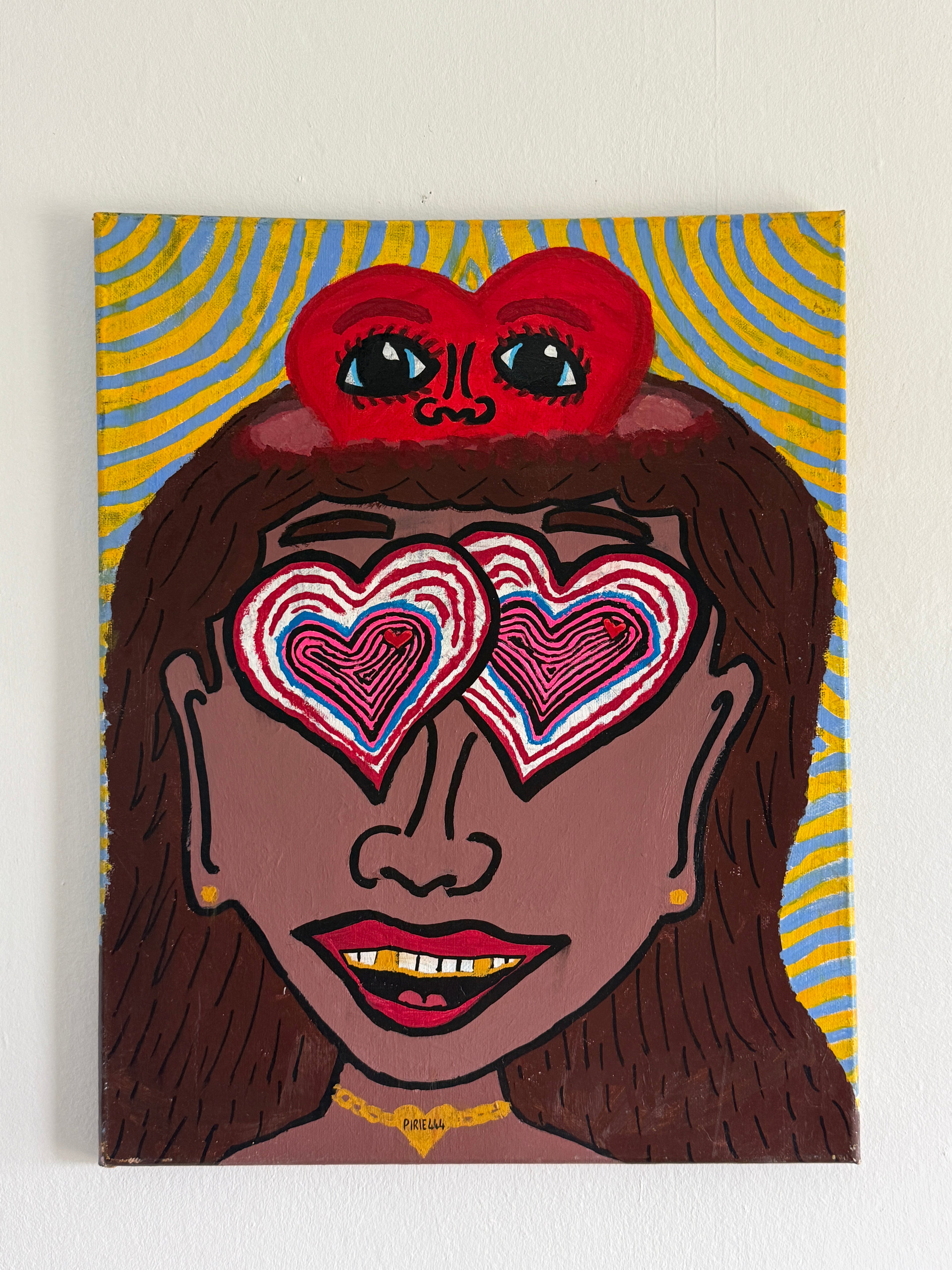 LUV ON THE BRAIN (40CM X 50 CM)