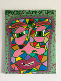 GREEN EYED MONSTER (40CM X 50CM)